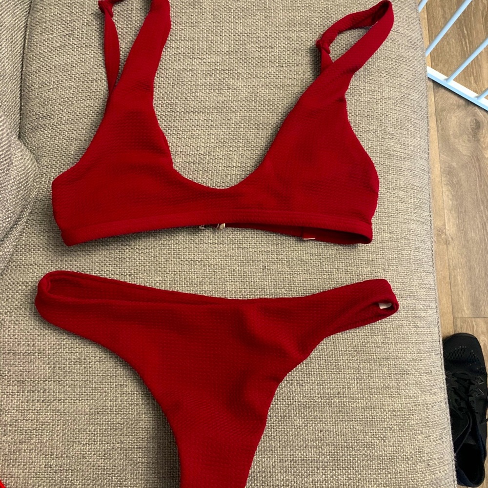 Maroon bikini
